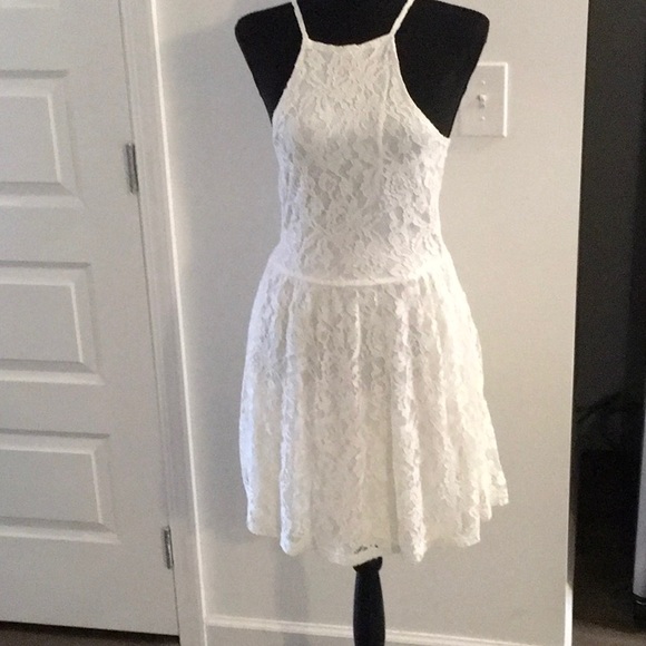 chinese dress ladies Amelie White Lace Strapless Satin Dress